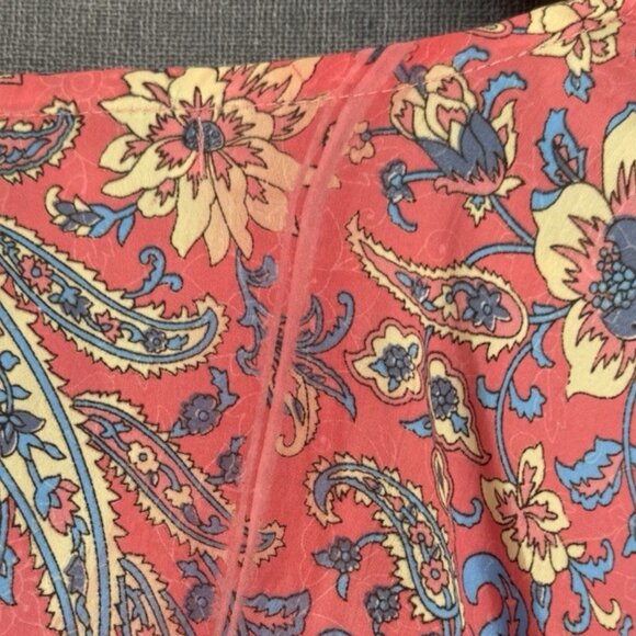 Karma Highway~Gypsy Fever Cropped Blouse Bell Sleeve Floral Paisley~One Size - Picture 5 of 7